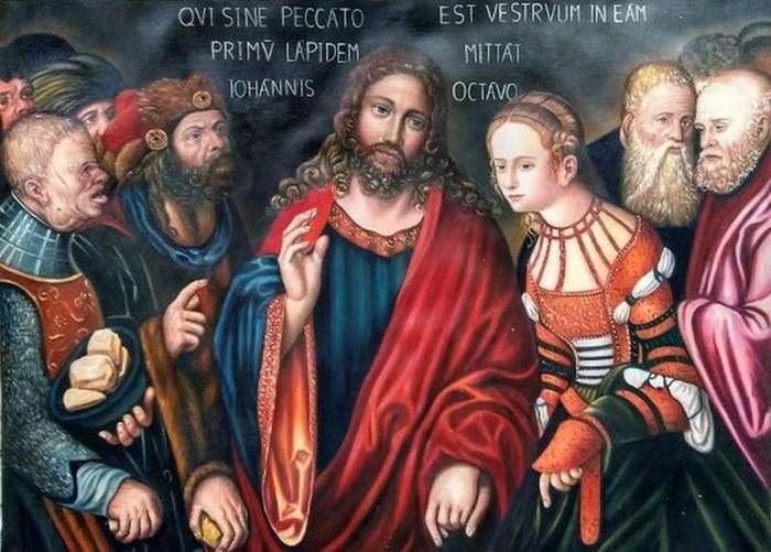 Cranach: Jesus und die Snderin